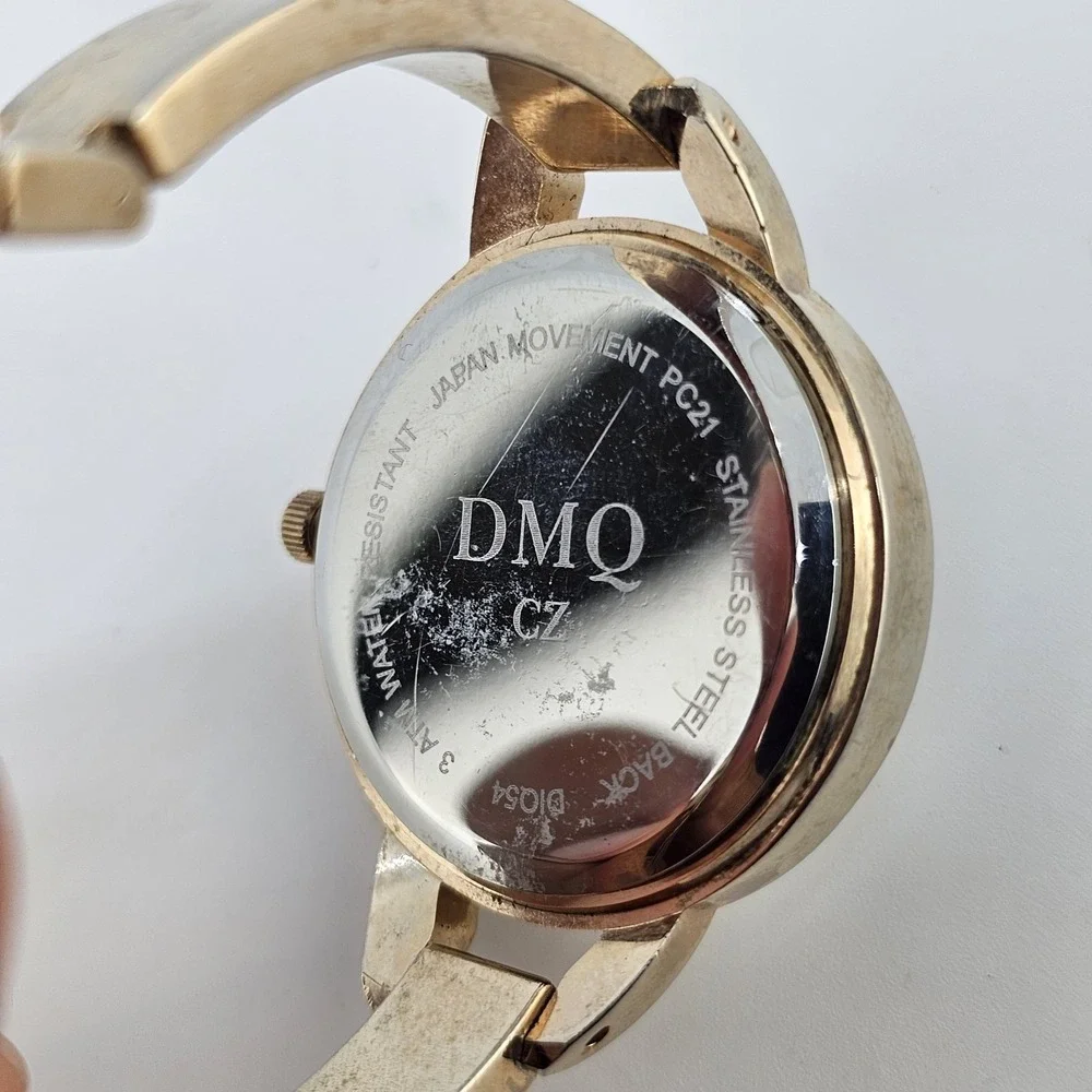 DMQ 34MM Women's Watch MOP Dial Gold Bracelet Band‎ 6